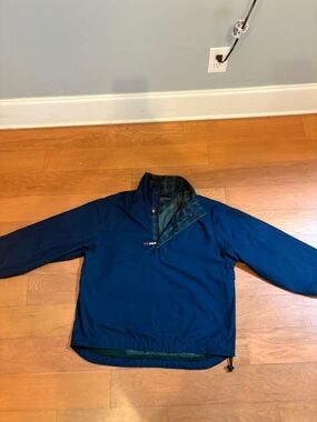 Vintage Tommy Hilfiger Navy and Forest Green Plaid Jacket